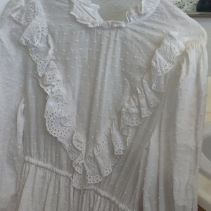 Cottagecore white dress